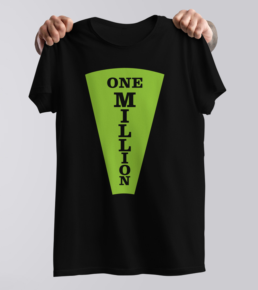 One Million Dollar Wedge Wheel Of Fortune Iconic Game Show T-Shirt