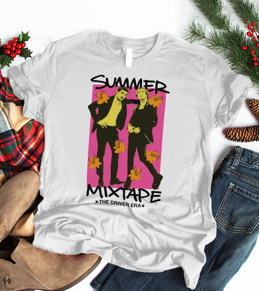 Summer Mixtape The Driver Era Neon Duo With Flowers T-Shirt