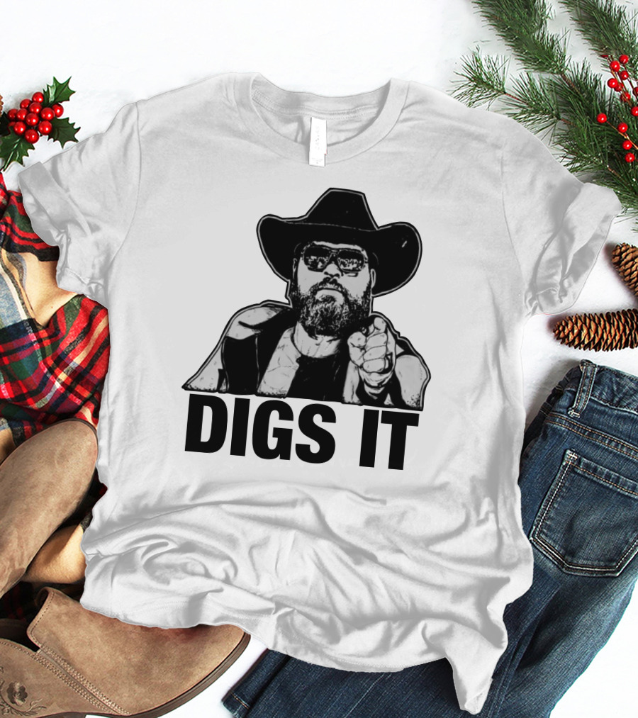 Pat McAfee Cowboy Style Digs It Rugged Look T-Shirt