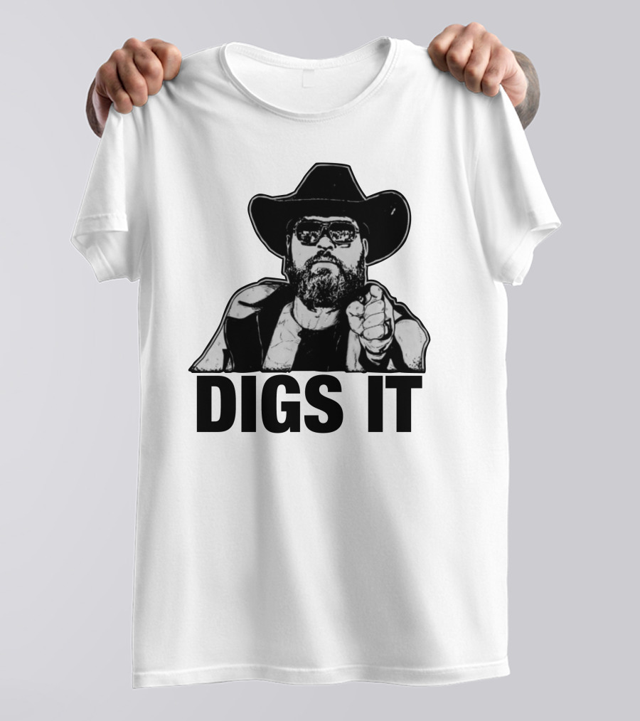 Pat McAfee Cowboy Style Digs It Rugged Look T-Shirt