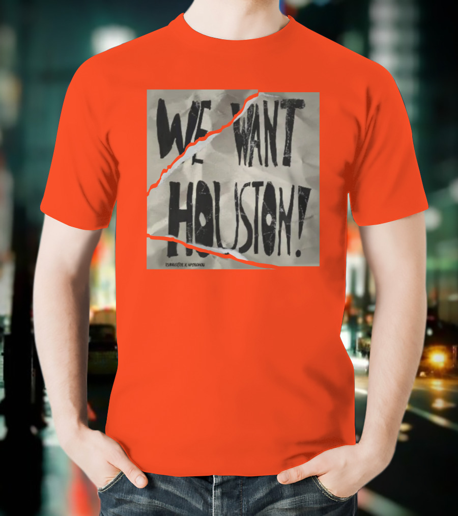 WE WANT HOUSTON EVERPRESS X APHONIKKU T-Shirt