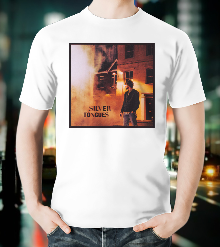 Silver Tongues Urban Night Scene T-Shirt