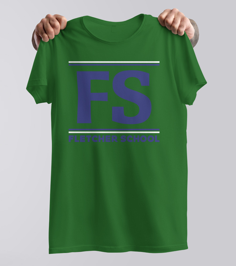 FS Fletcher School Green Background T-Shirt