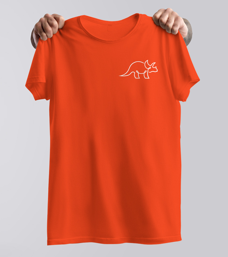 The Try Guys Dinosaur Outline Triceratops T-Shirt