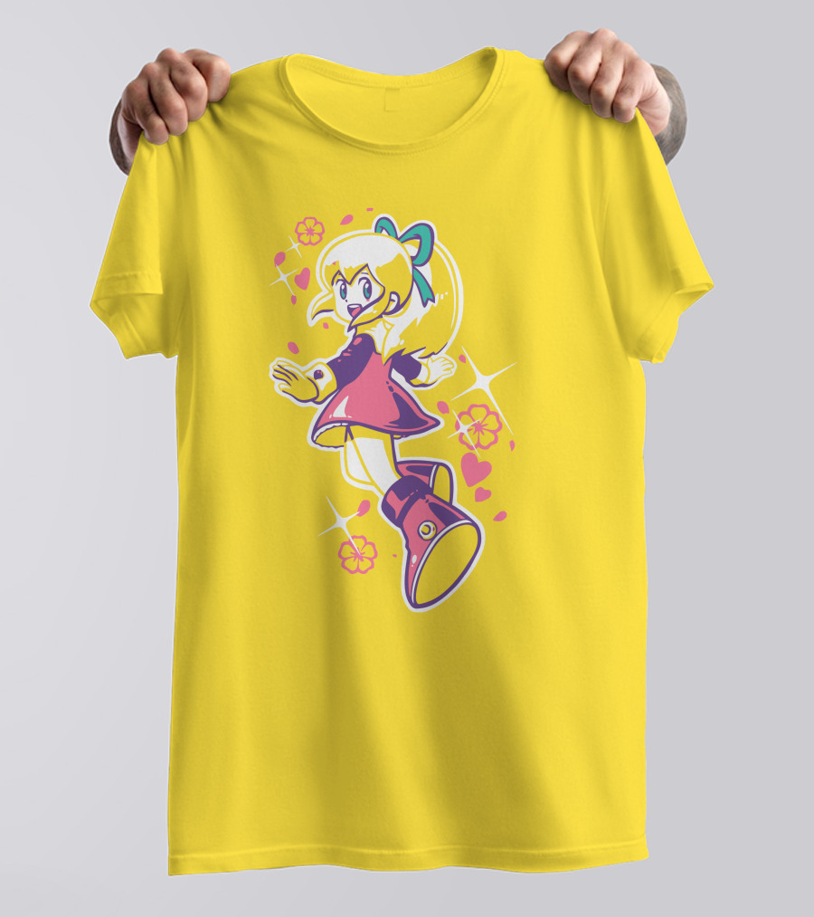 Good Luck Out There Cute Anime Girl With Flowers And Hearts T-Shirt
