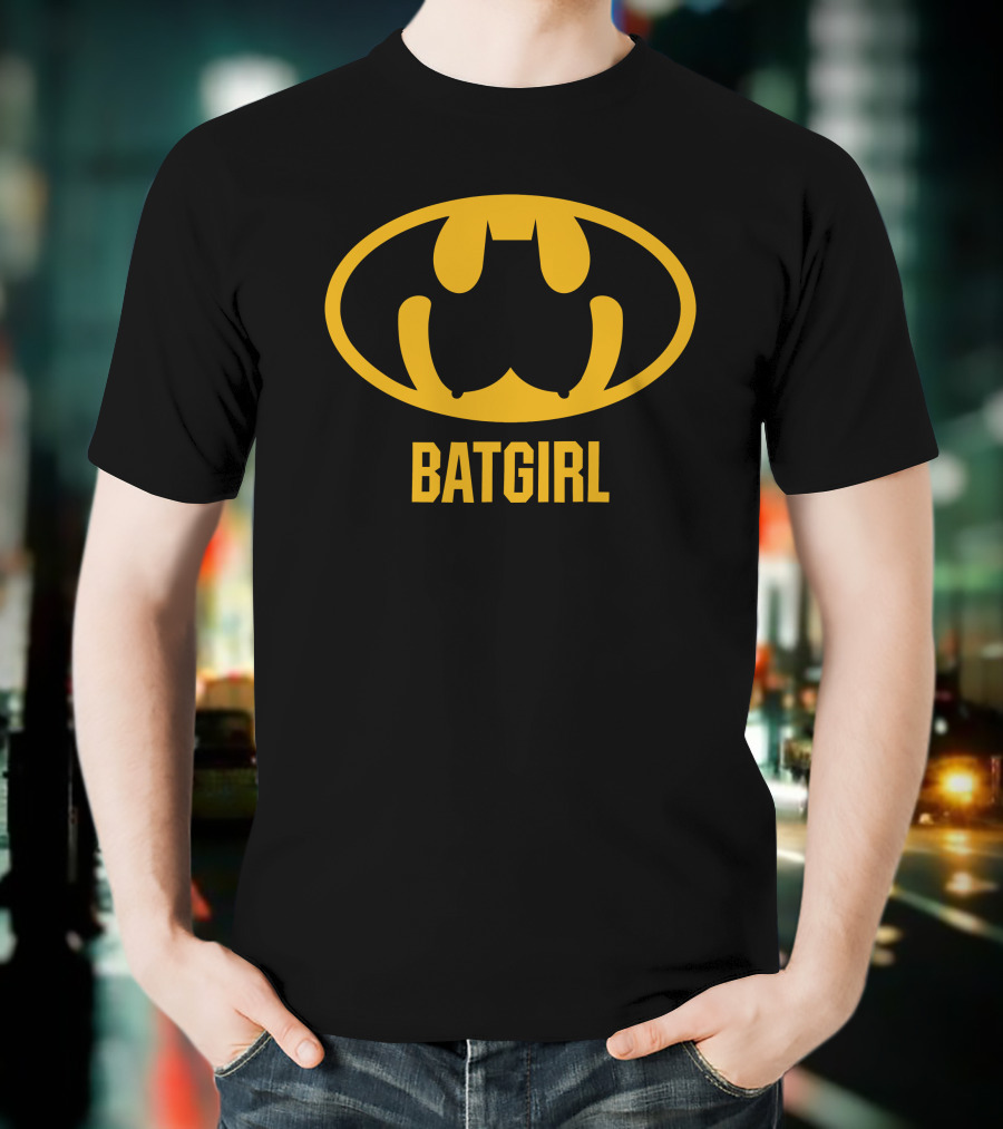 Batgirl Yellow Bat Symbol T-Shirt