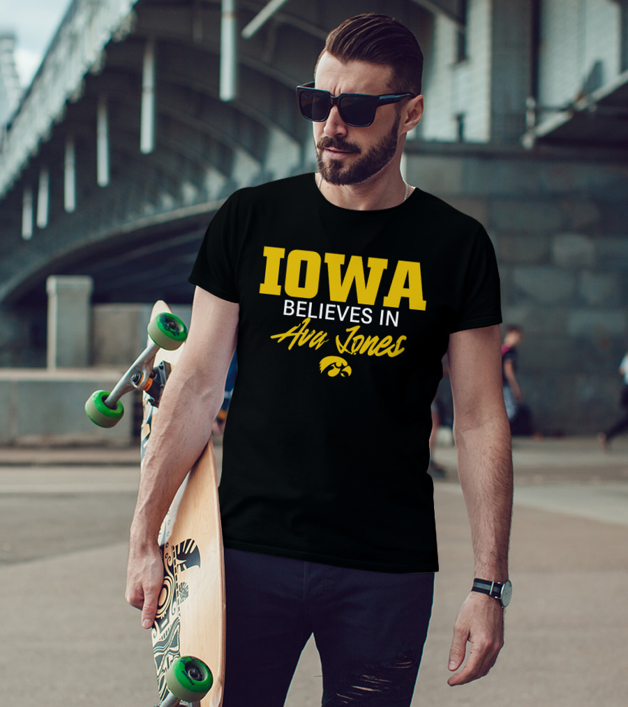 IOWA Believes In Ava Jones Hawkeyes T-Shirt