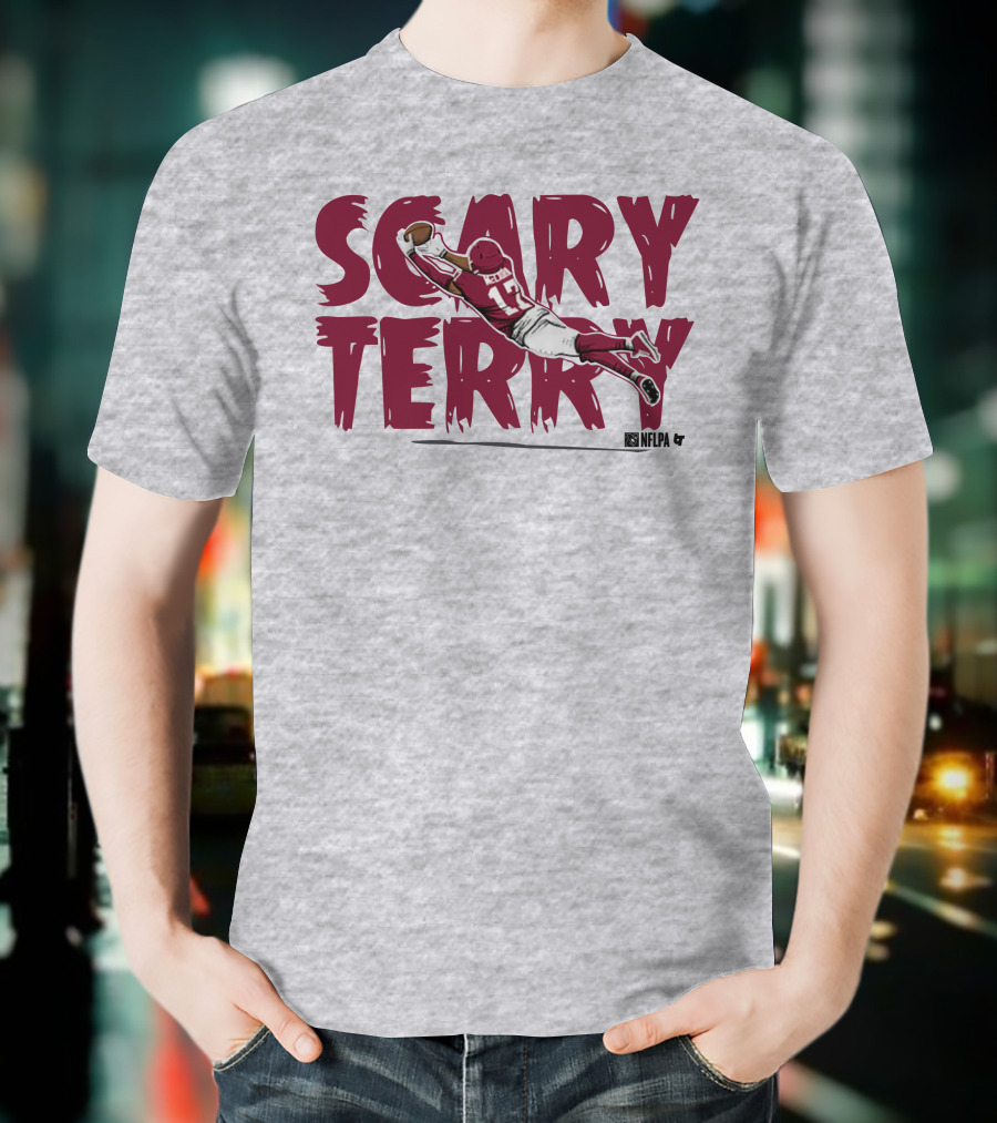 Scary Terry NFLPA Football Player Dive Catch T-Shirt