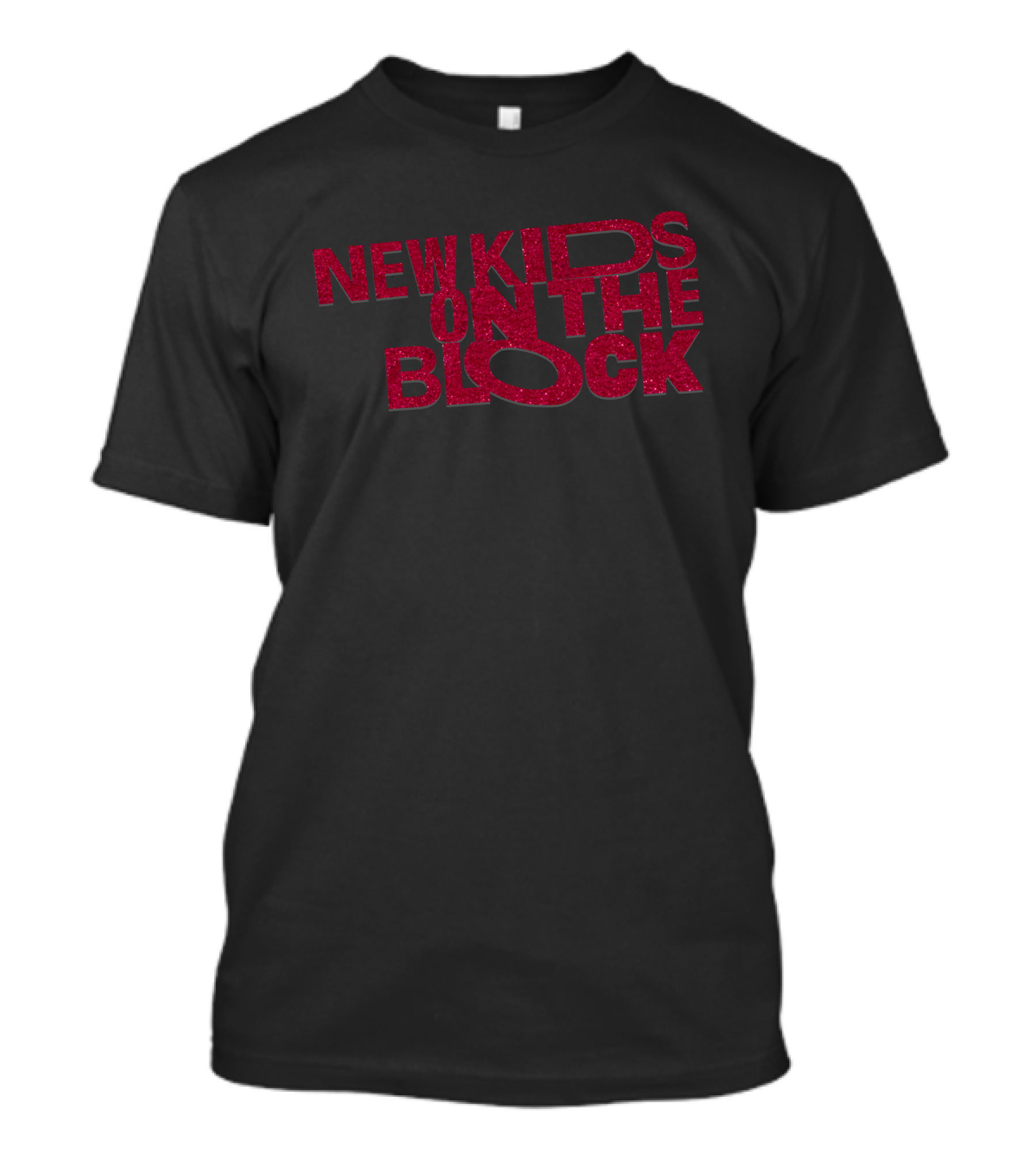 New Kids On The Block Vintage Glitter Lettering Classic T-Shirt