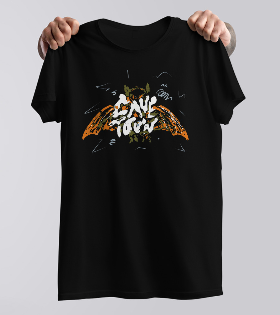 Cape Town Scribble Bat T-Shirt