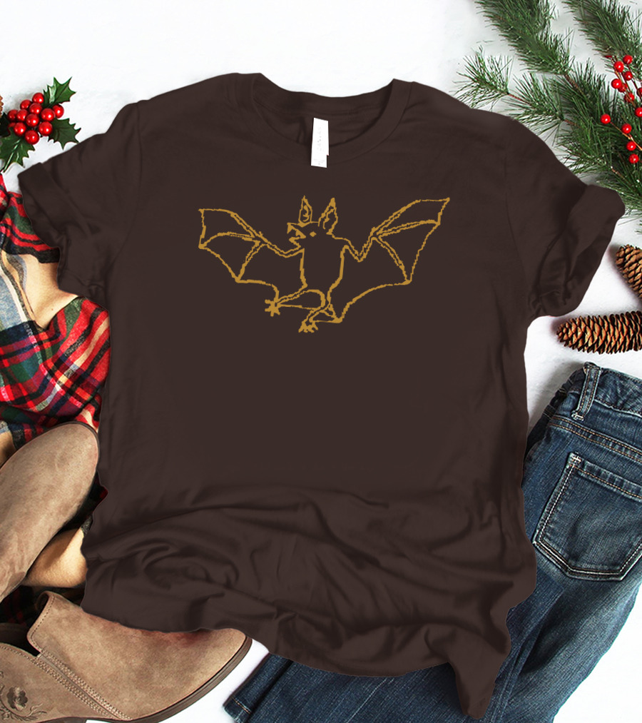Cave Town Bat Sketch Knit T-Shirt
