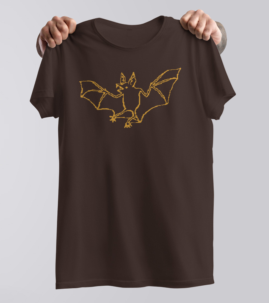 Cave Town Bat Sketch Knit T-Shirt
