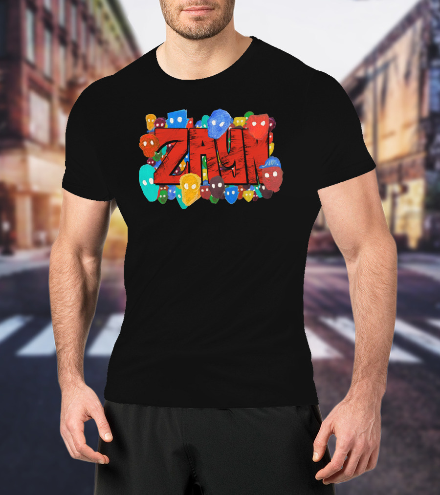 Zayn Colorful Mask Faces T-Shirt