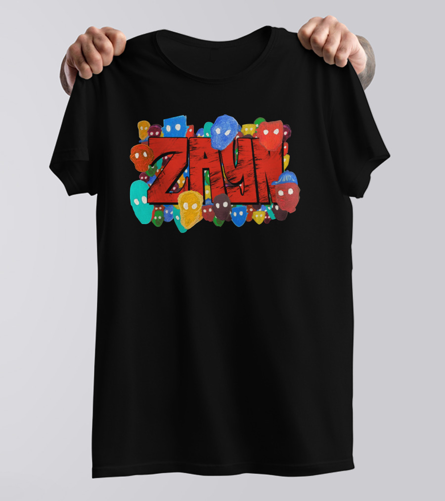 Zayn Colorful Mask Faces T-Shirt