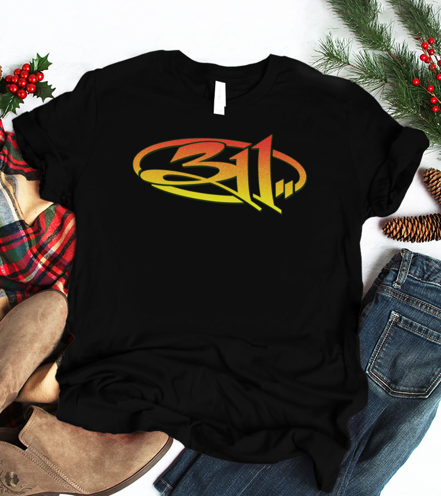 311 Band Logo Gradient Oval T-Shirt