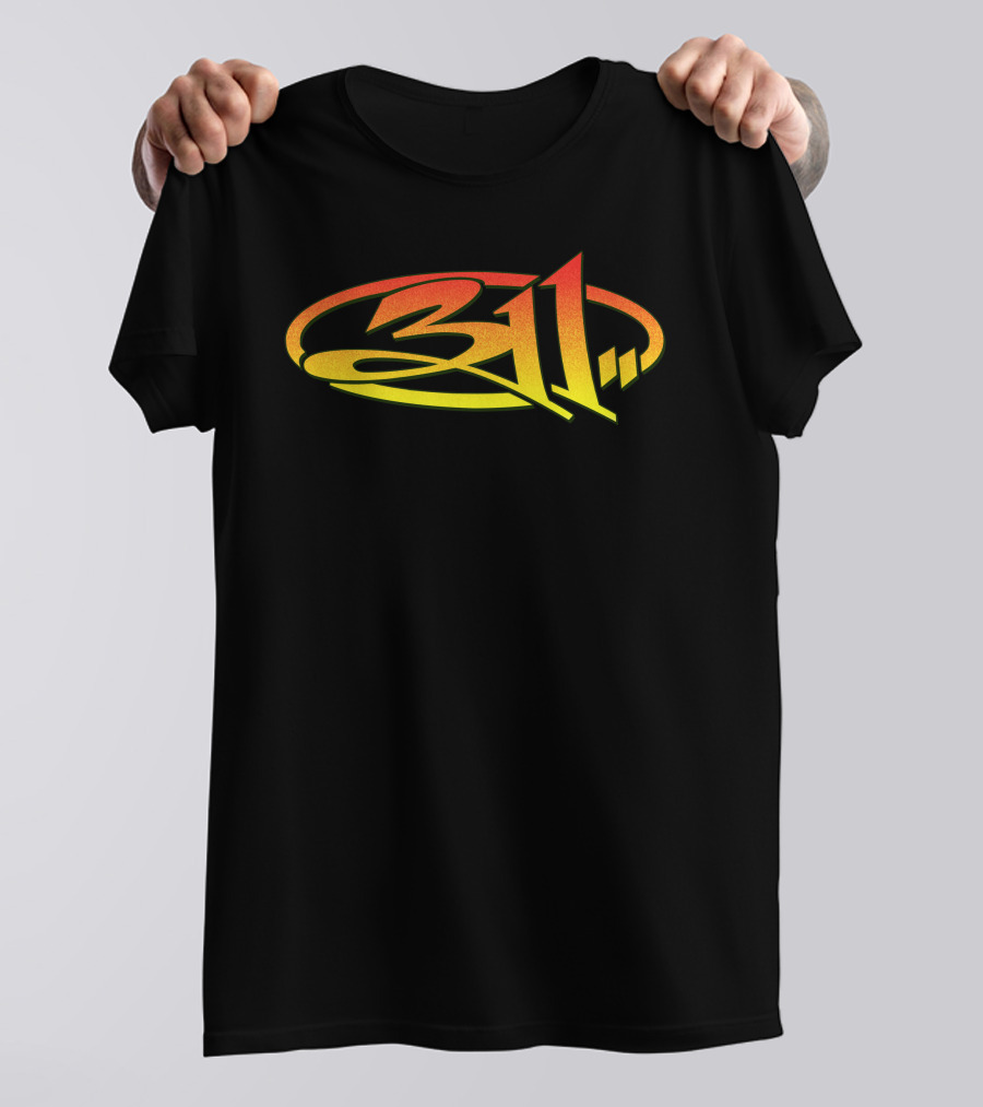 311 Band Logo Gradient Oval T-Shirt
