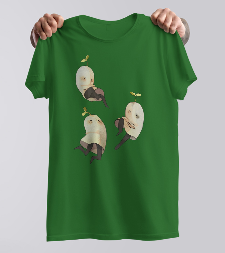 Some Silly Ghost Buddies With Sprouts And Black Tights T-Shirt