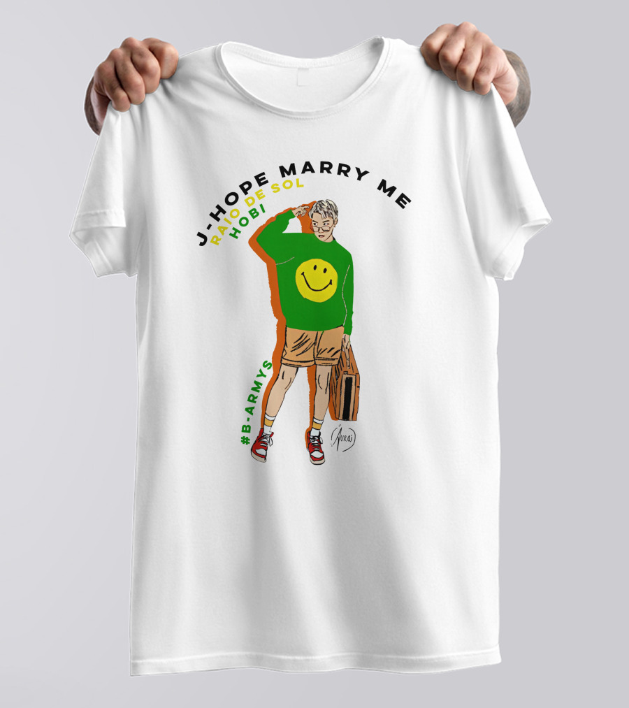J-Hope Marry Me Rayo De Sol Hobi #B-Armys T-Shirt