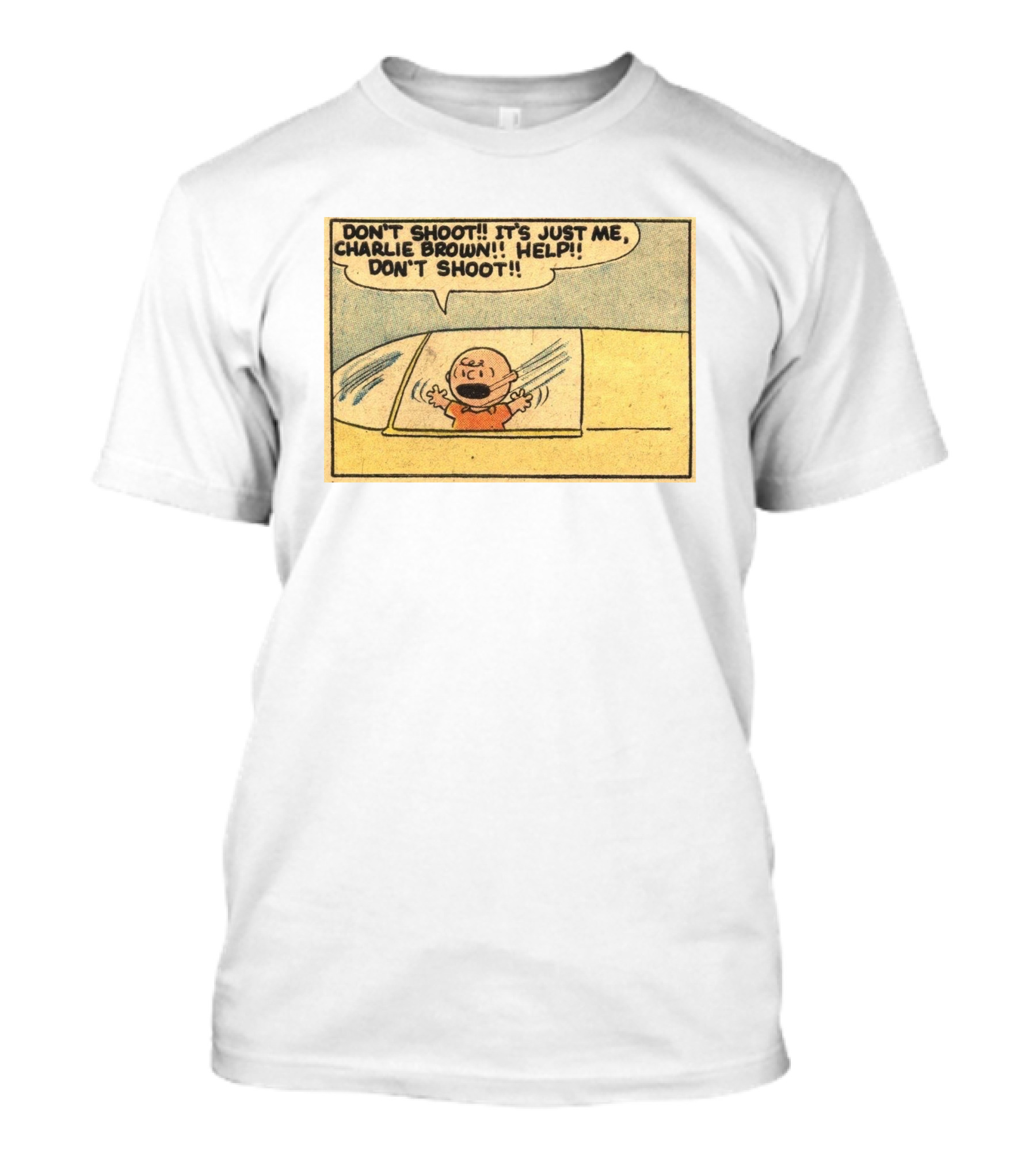 Don't Shoot It's Just Me Charlie Brown Help Don't Shoot T-Shirt