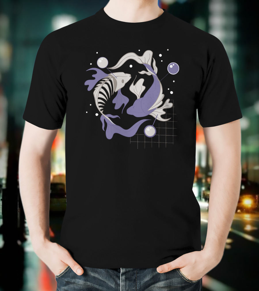 Fish Fosh Yin Yang Style Fish T-Shirt