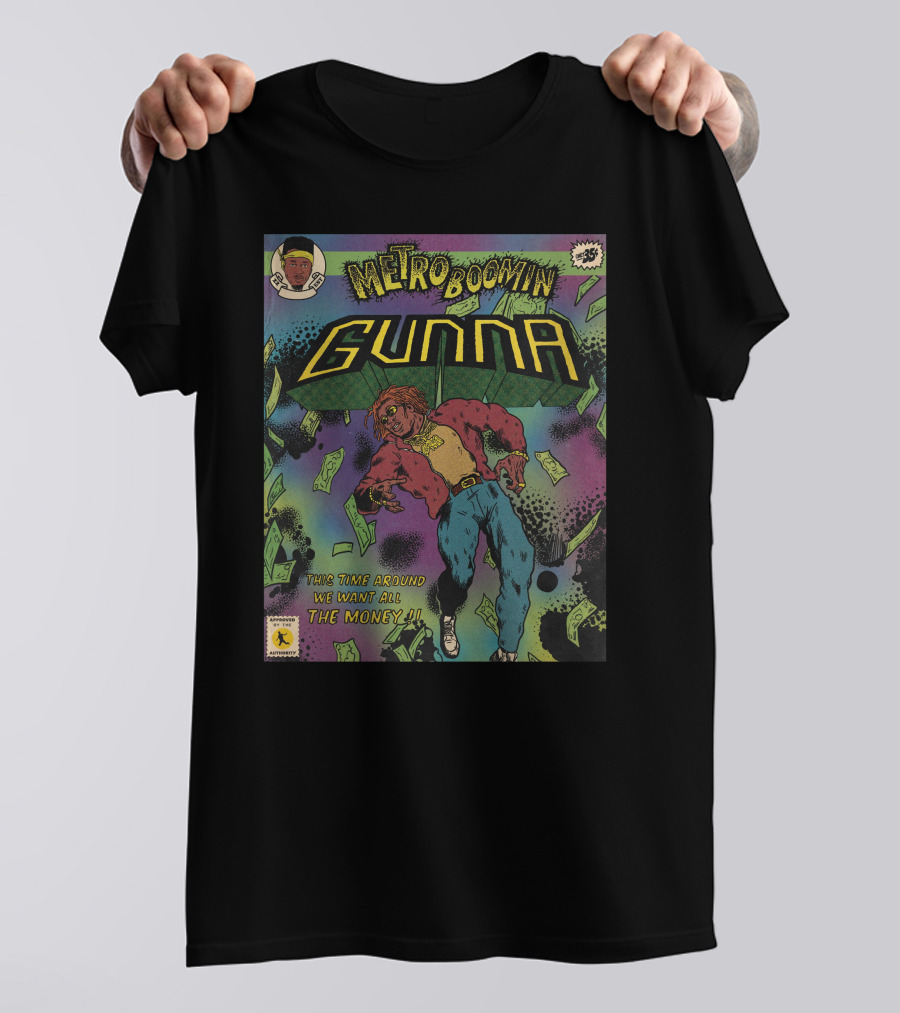 Metro Boomin Gunna Comic Style We Want All The Money T-Shirt