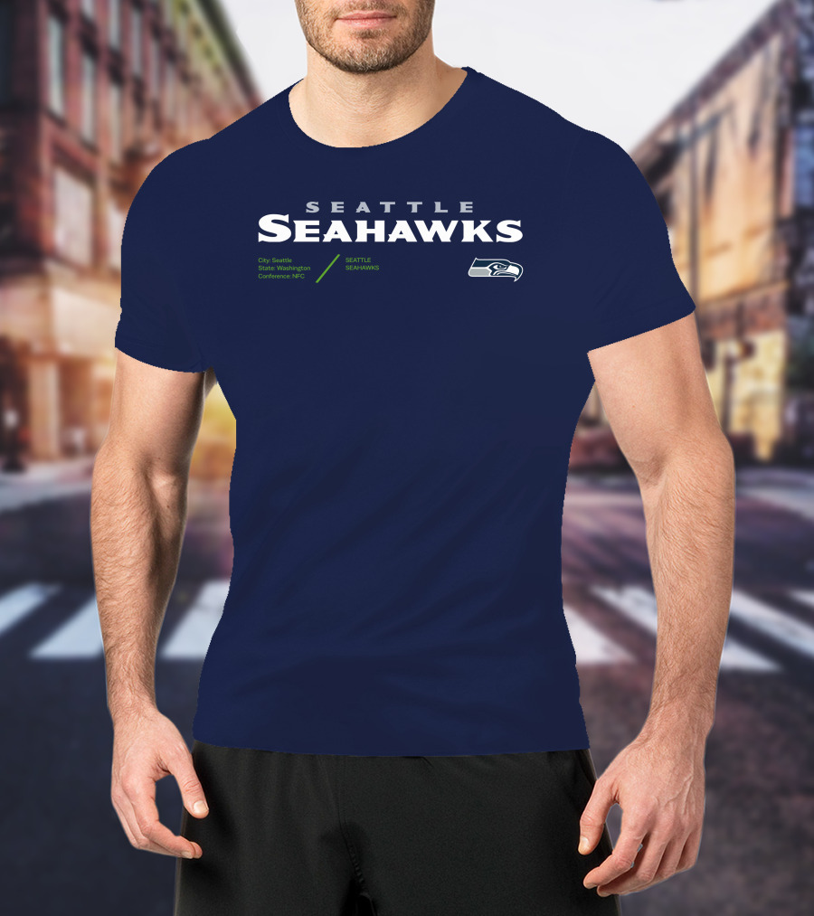 Seattle Seahawks City Seattle State Washington Conference NFC T-Shirt