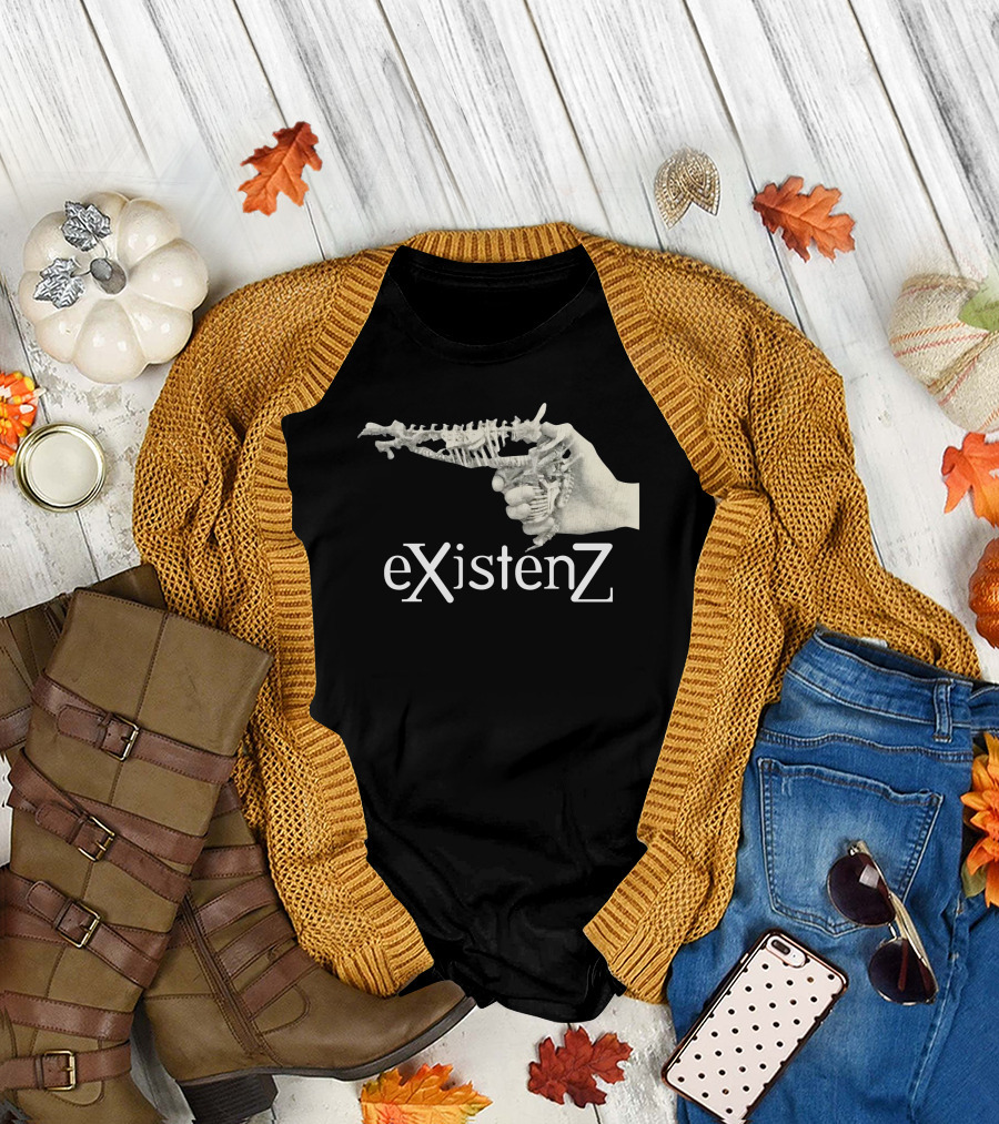 EXistenZ Bone Gun Hand Retro 90s Film T-Shirt