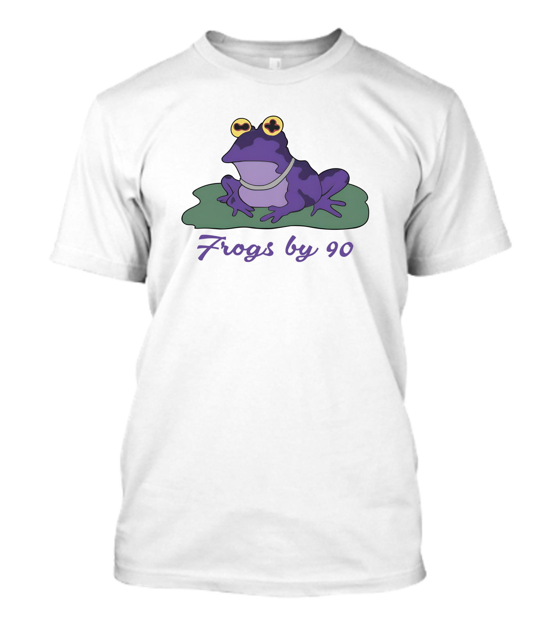 Frogs By 90 Purple Frog On Lily Pad T-Shirt