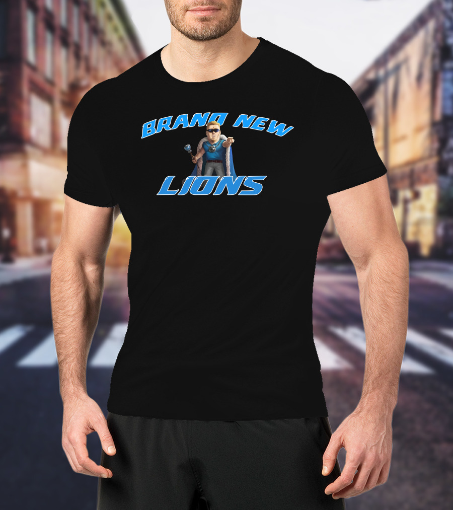 BRAND NEW LIONS Blue Cape Hero With Scepter T-Shirt