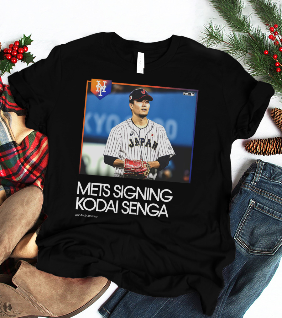 Mets Signing Kodai Senga Japan Baseball Fox MLB Andy Martino T-Shirt