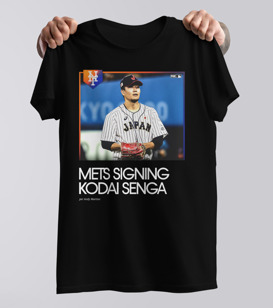 Mets Signing Kodai Senga Japan Baseball Fox MLB Andy Martino T-Shirt