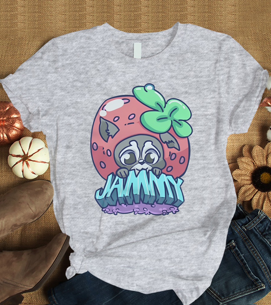Jamplan Shop Jammin' Cute Strawberry Animal Jammy T-Shirt