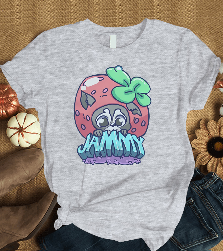 Jamplan Shop Jammin' Cute Strawberry Animal Jammy T-Shirt