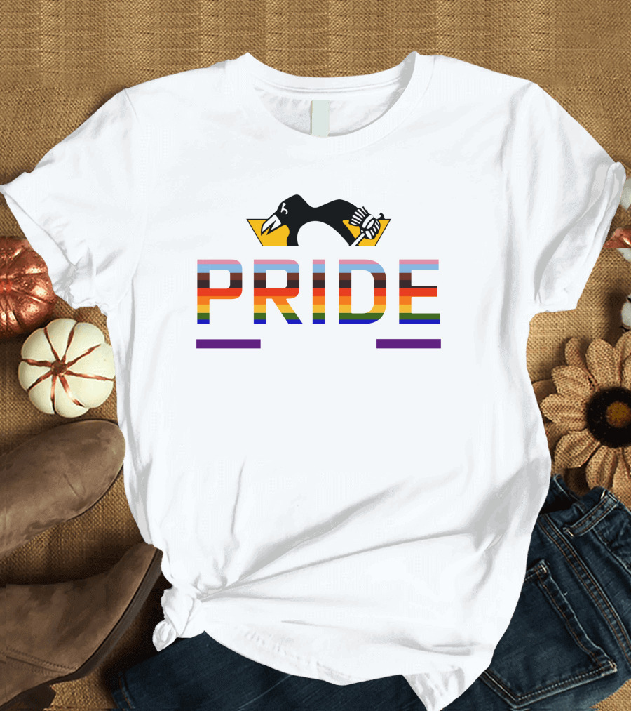 Pittsburgh Penguins Pride Game Rainbow T-Shirt