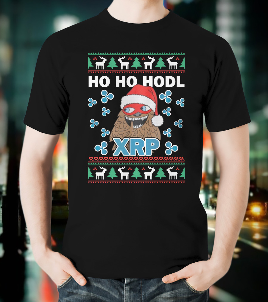 HO HO HODL XRP Ugly Christmas T-Shirt