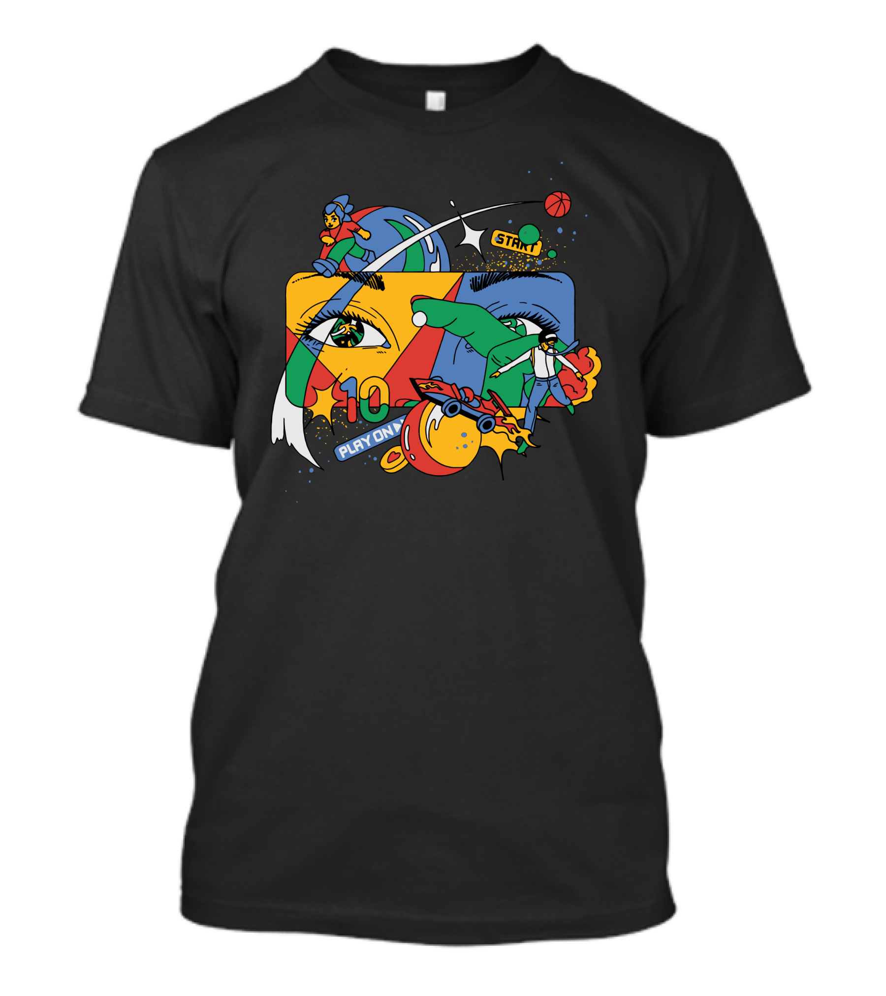 Claim A Google Play On 10 Start T-Shirt