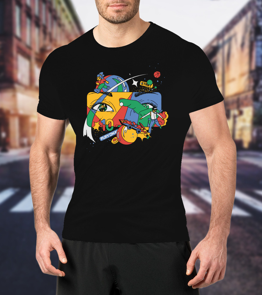 Claim A Google Play On 10 Start T-Shirt