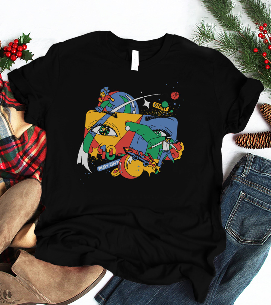 Claim A Google Play On 10 Start T-Shirt