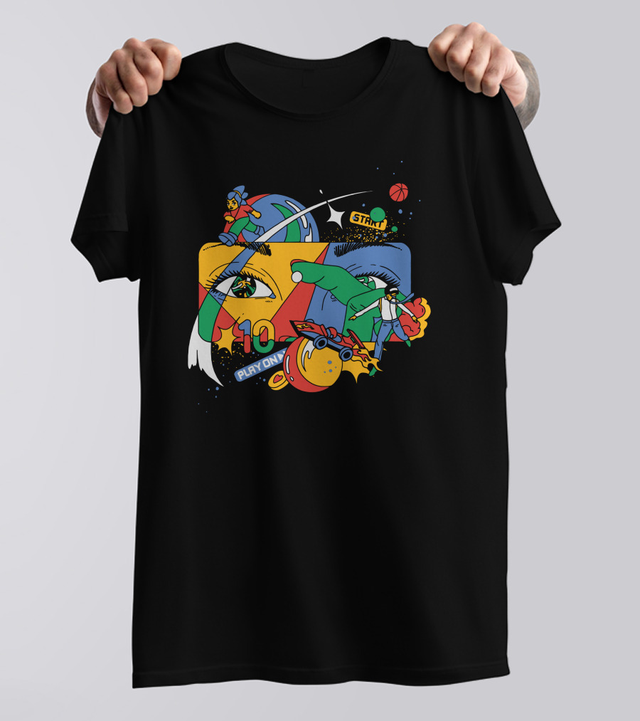 Claim A Google Play On 10 Start T-Shirt