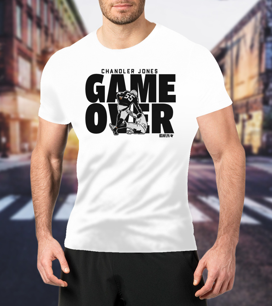 Chandler Jones Game Over NFLPA 55 Player Tackle T-Shirt
