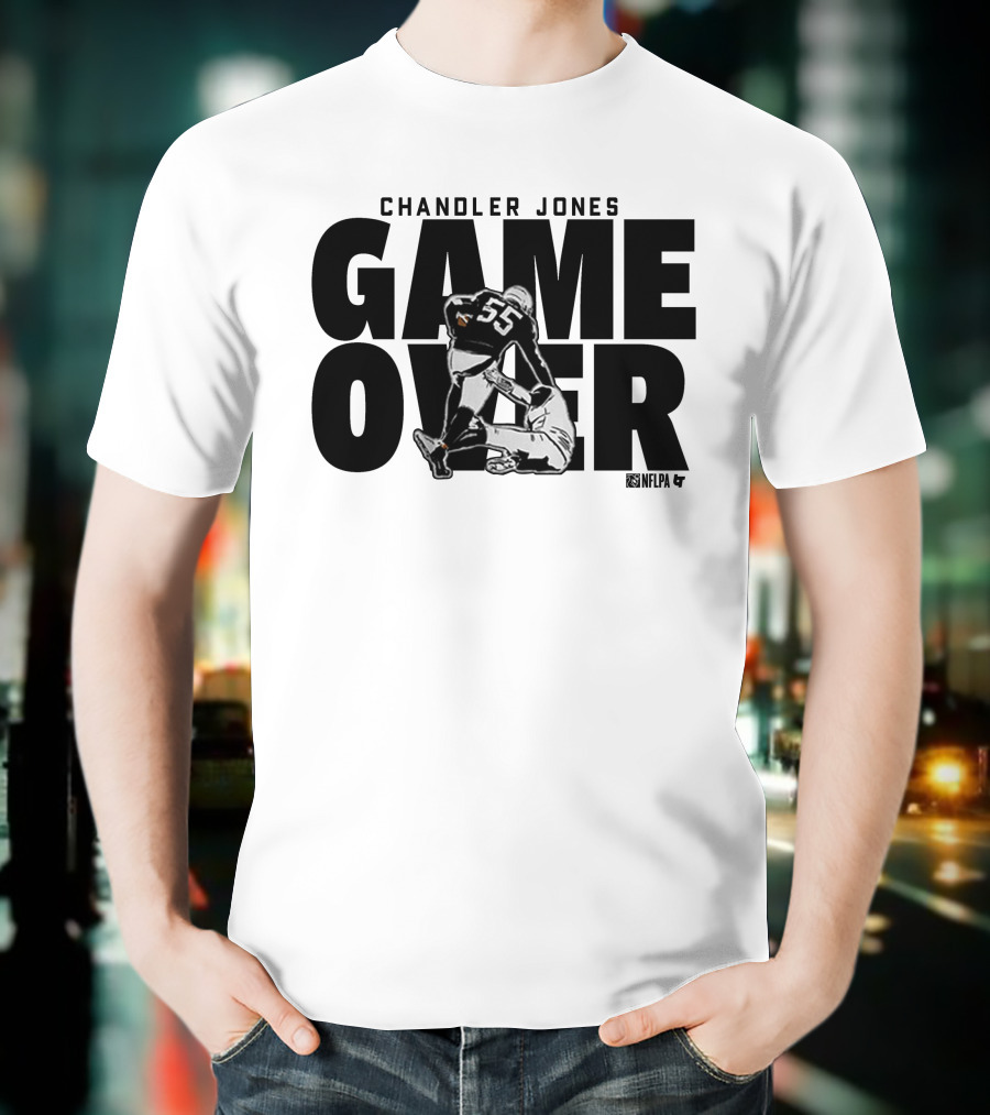 Chandler Jones Game Over NFLPA 55 Player Tackle T-Shirt