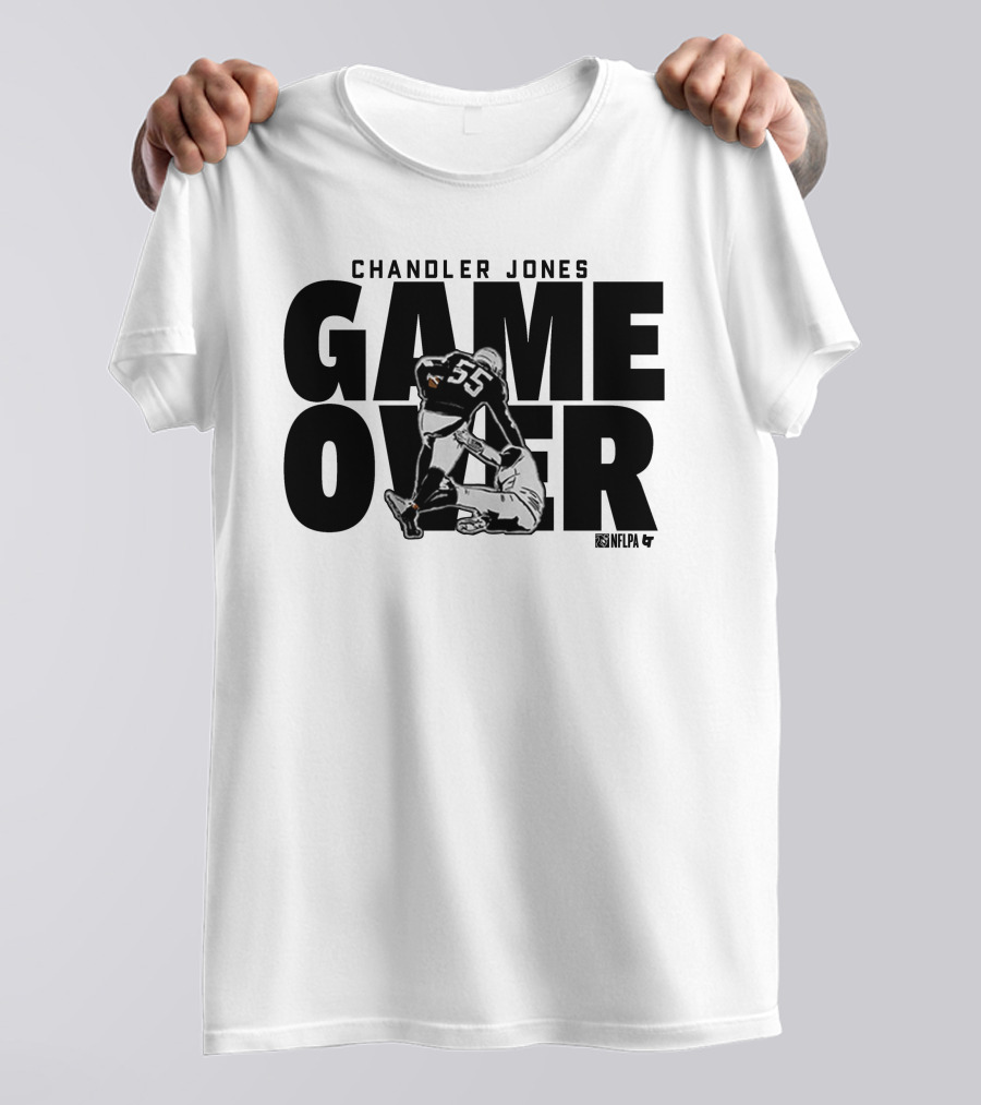 Chandler Jones Game Over NFLPA 55 Player Tackle T-Shirt