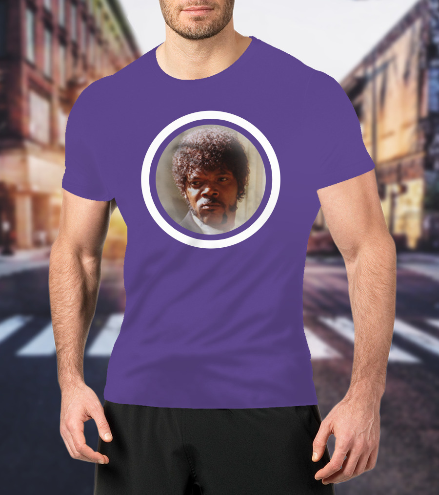 Pulp Fiction Jules Winfield Samuel L Jackson Iconic Face T-Shirt