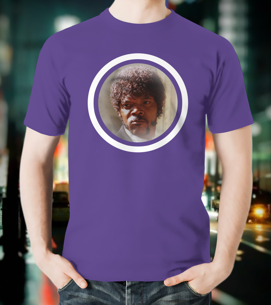 Pulp Fiction Jules Winfield Samuel L Jackson Iconic Face T-Shirt