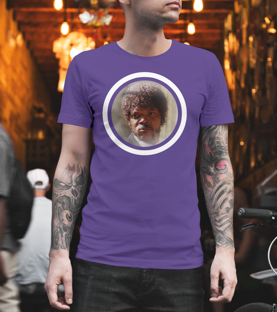 Pulp Fiction Jules Winfield Samuel L Jackson Iconic Face T-Shirt