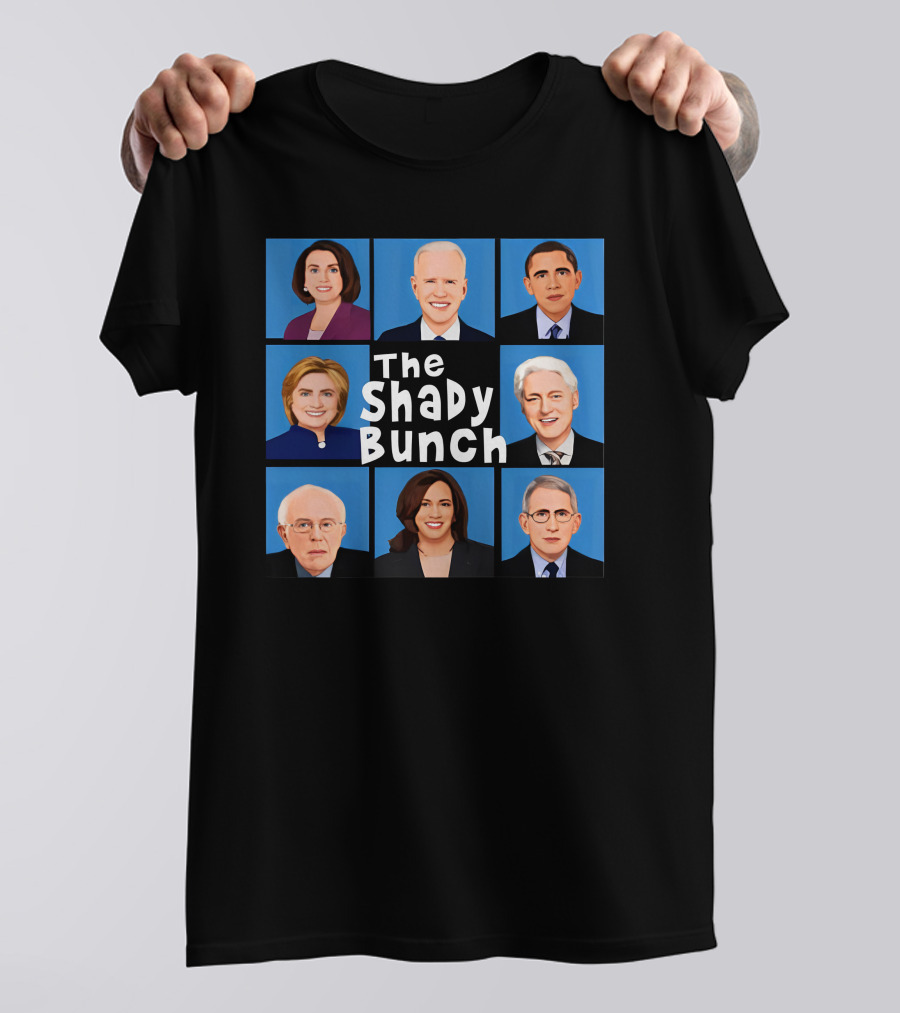 The Shady Bunch Clown World Political Figures T-Shirt