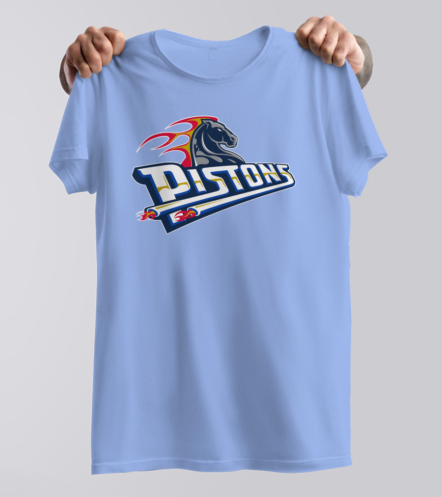 Pistons Horse Flames T-Shirt