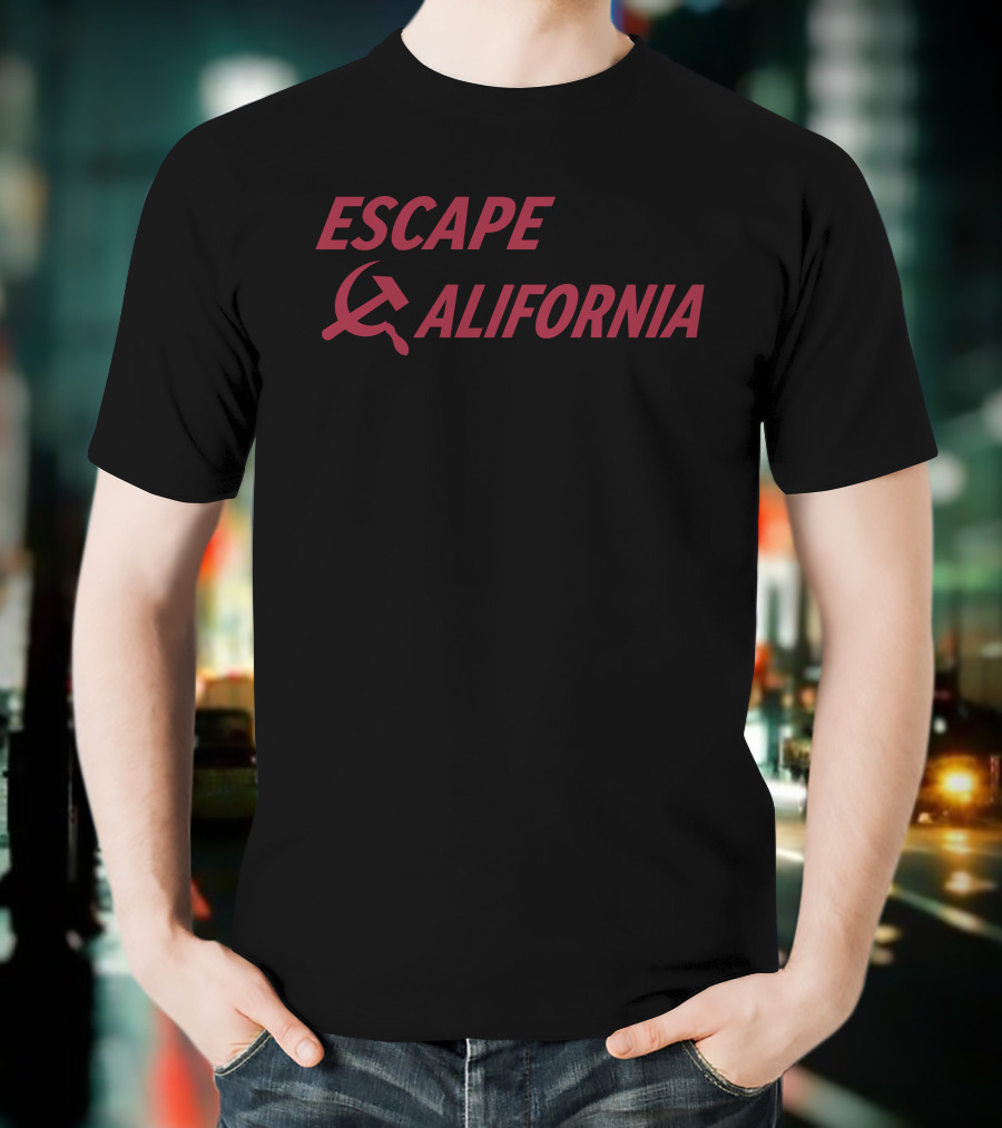 Escape California Soviet Hammer And Sickle T-Shirt