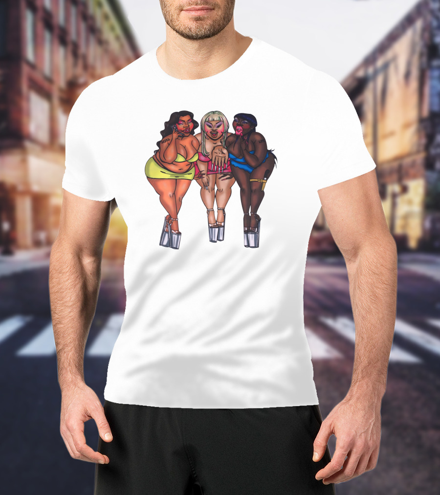 Sizedthebrand Bold Characters Trio Sized For Life T-Shirt