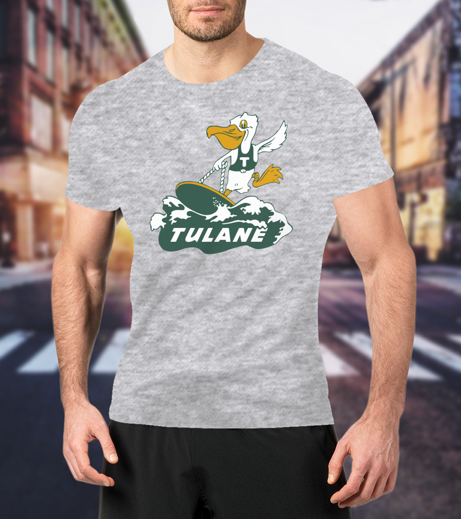 Vintage Tulane Surfing Pelican T-Shirt